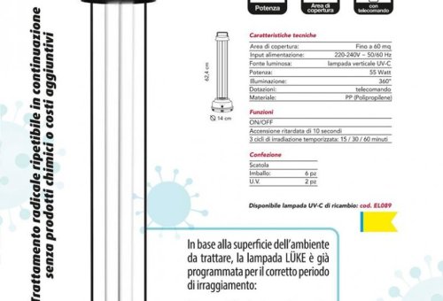 LAMPADA UV-C GERMICIDA