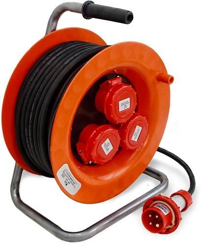 Avvolgicavo Industriale 3 prese 3P+T IP67