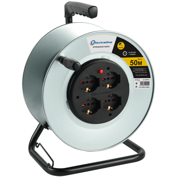 Avvolgicavo vuoto in metallo 