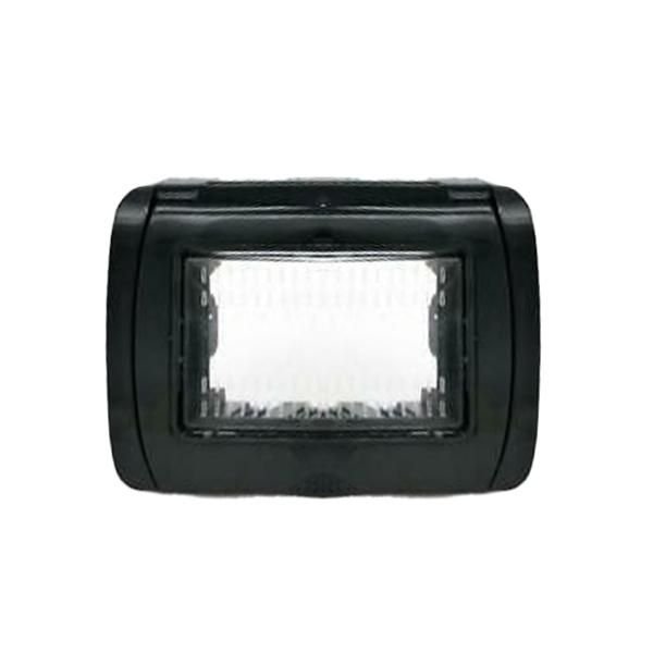 Placca idrobox nero 